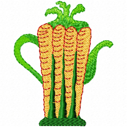 Teapots Embroidery Design 5